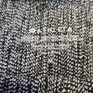 Athleta Textured Moto Leggings in Black and White